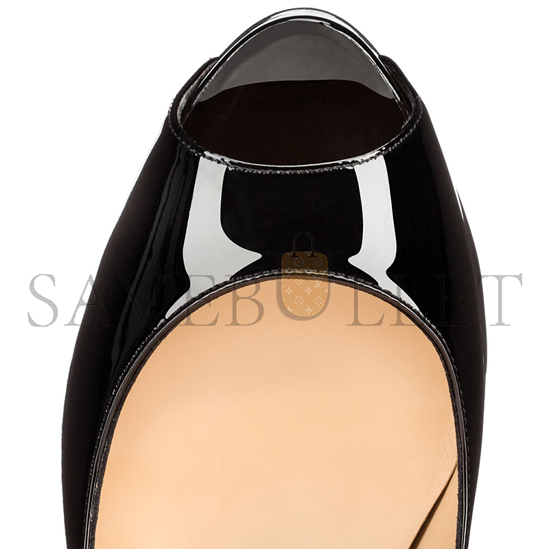 CHRISTIAN LOUBOUTIN NEW VERY PRIVÉ120 MM PLATFORM PUMPS PATENT CALF LEATHER BLACK WOMEN 1150600BK01 CHRISTIAN LOUBOUTIN NEW VERY PRIVÉ120 MM PLATFORM PUMPS PATENT CALF LEATHER BLACK WOMEN 1150600BK01